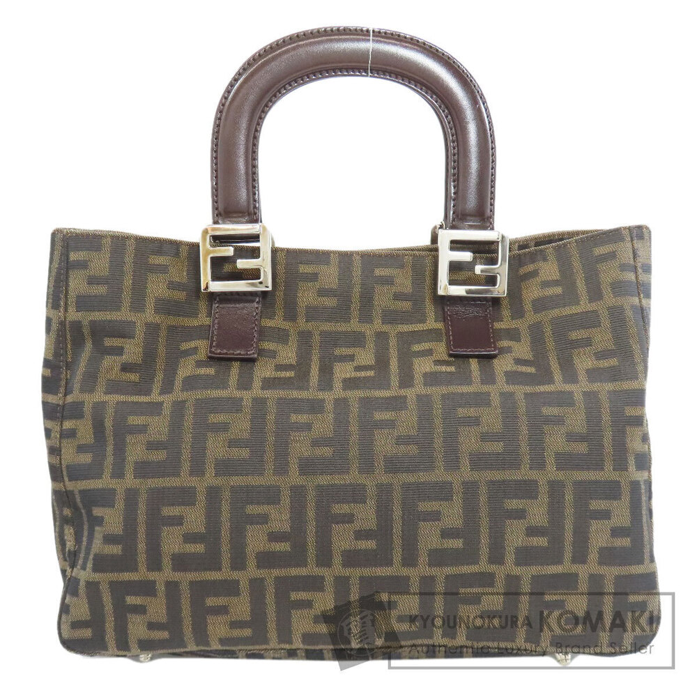 Fendi Zucca canvas bag tote Black